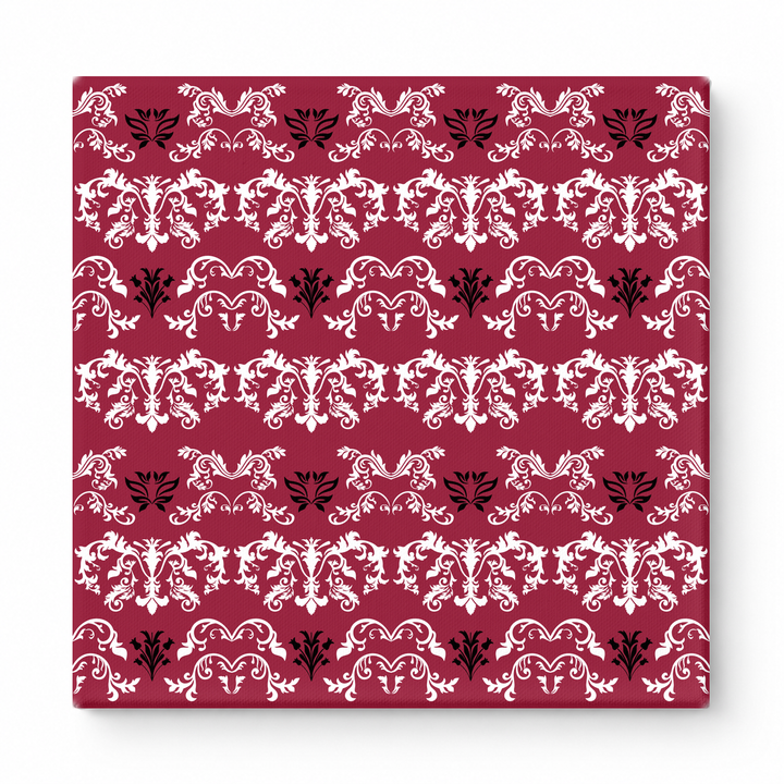 Burgundy & White Baroque — National Football Teams