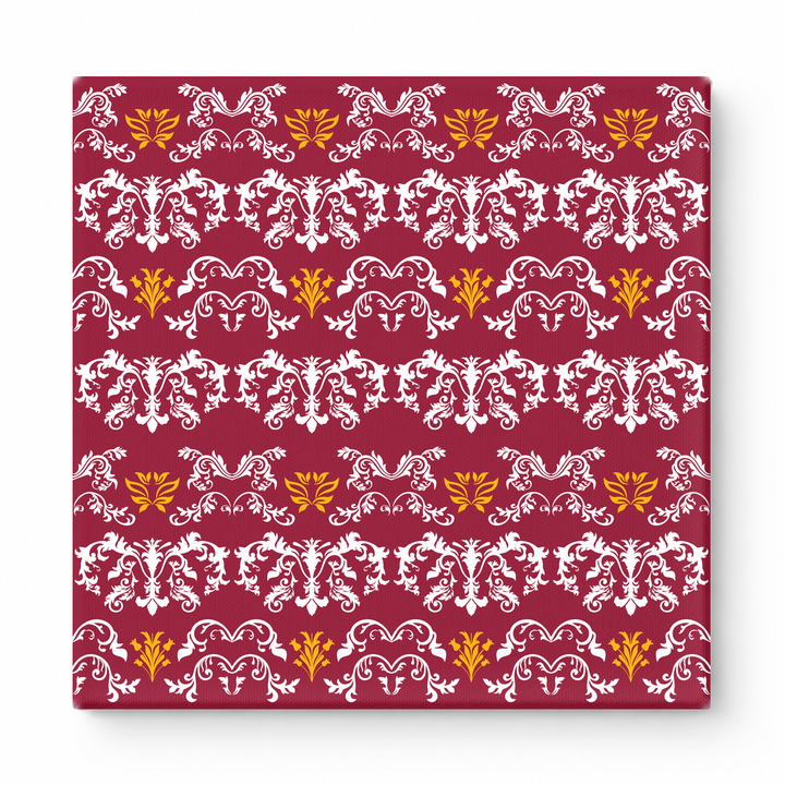 Burgundy & White Baroque — National Football Teams