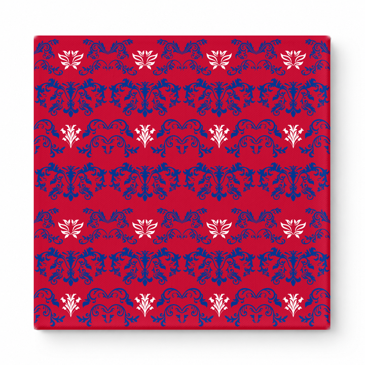 Red & Navy Baroque — National Football Teams