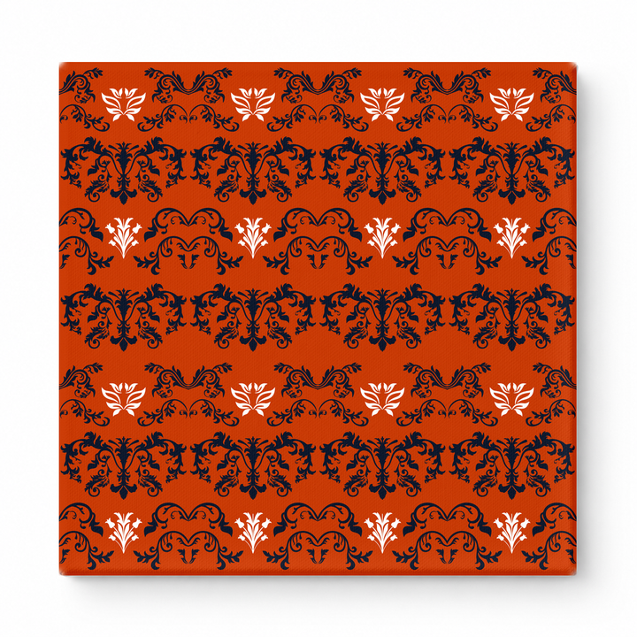 Orange & Navy Baroque — National Football Teams