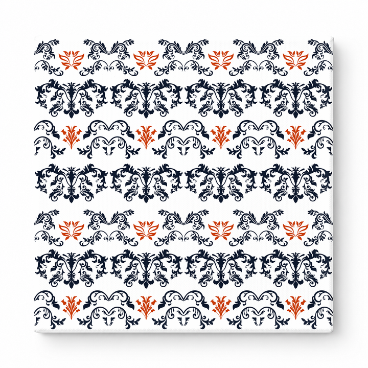 Navy & Orange Baroque — National Football Teams