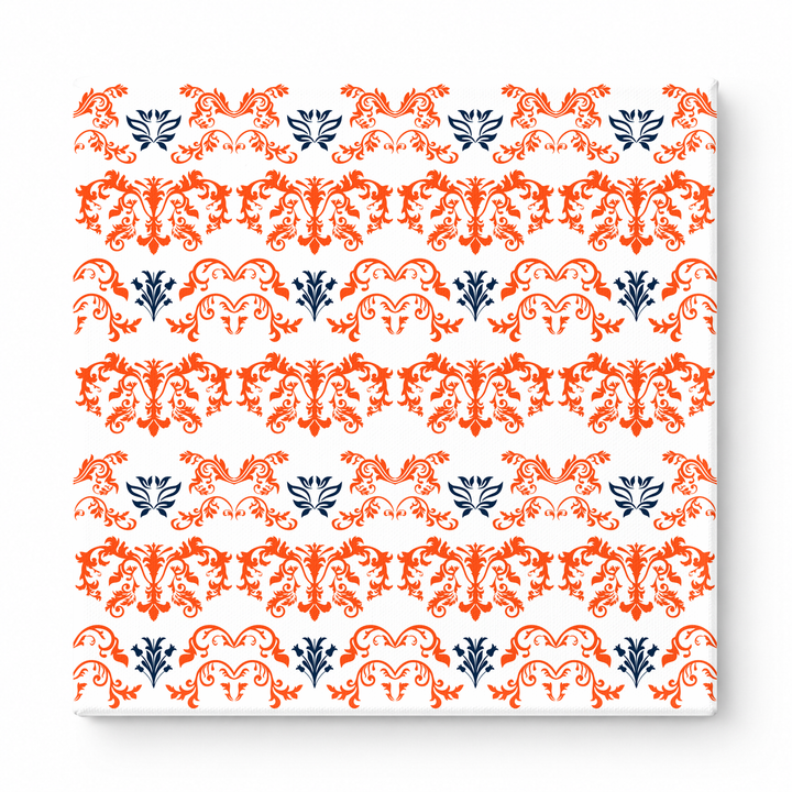 Orange & Navy Baroque — National Football Teams