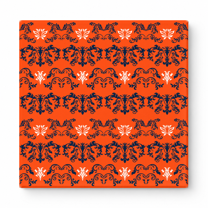 Orange & Navy Baroque — National Football Teams