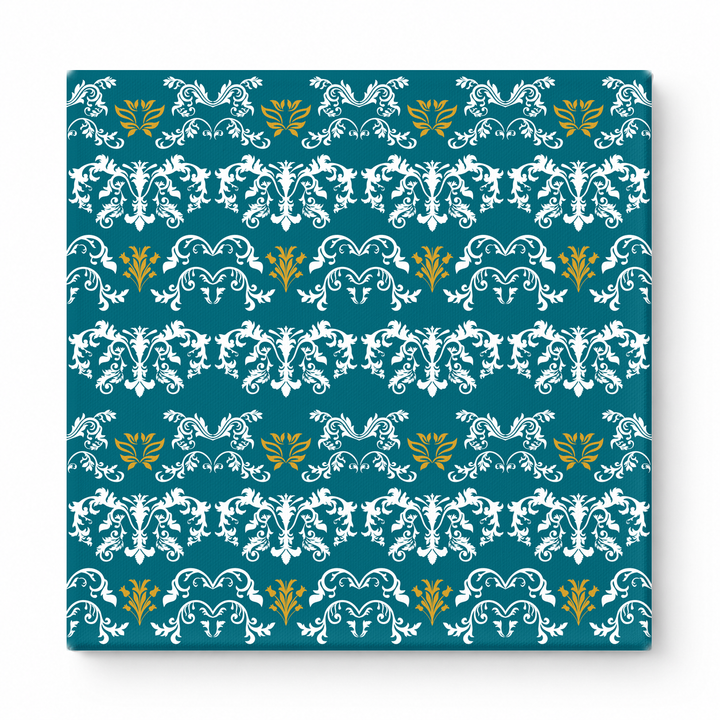 Teal & White Baroque — National Football Teams