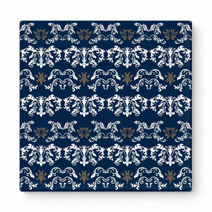 Navy & White Baroque — National Football Teams
