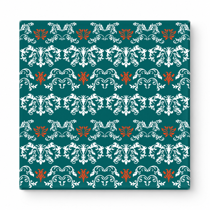 Teal & White Baroque — National Football Teams