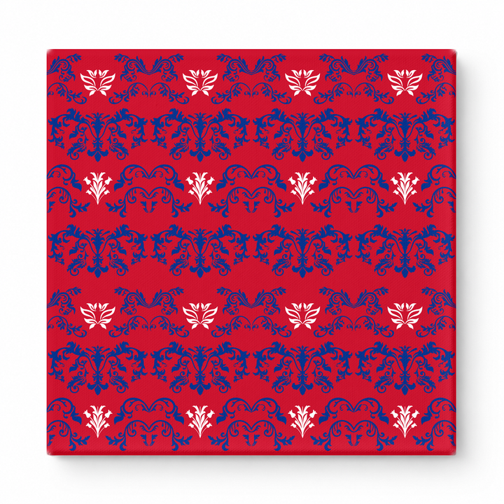 Red & Navy Baroque — National Football Teams