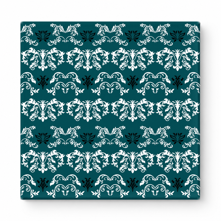 Teal & White Baroque — National Football Teams