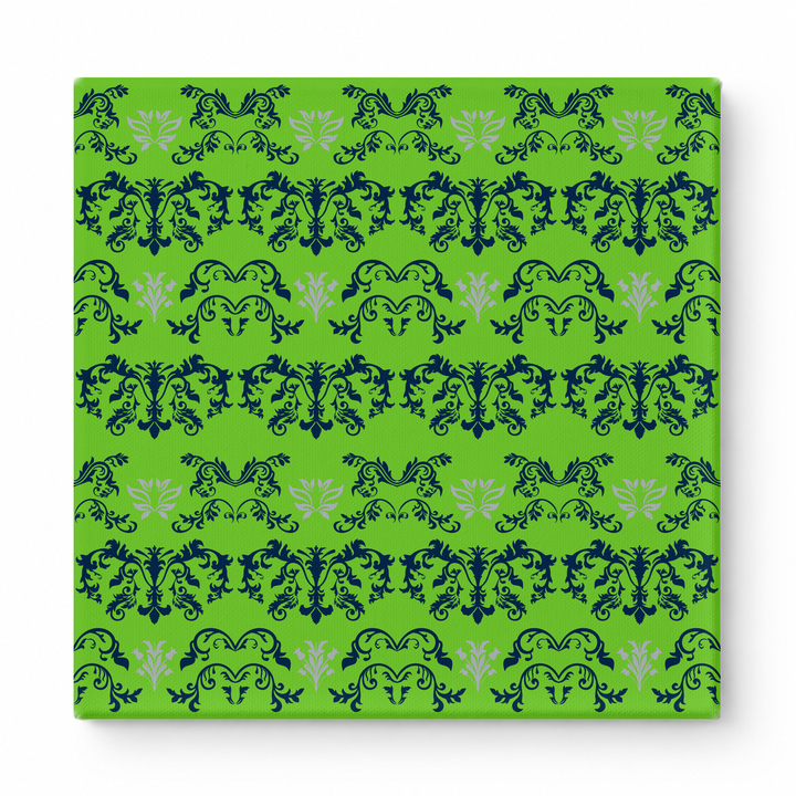 Lime Green & Navy Baroque — National Football Teams