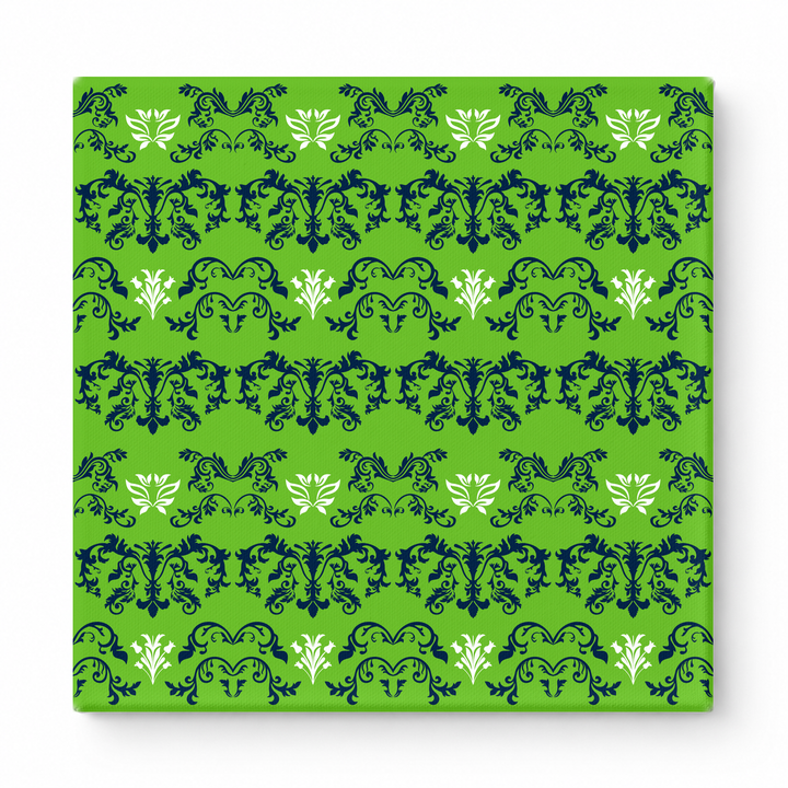 Lime Green & Navy Baroque — National Football Teams