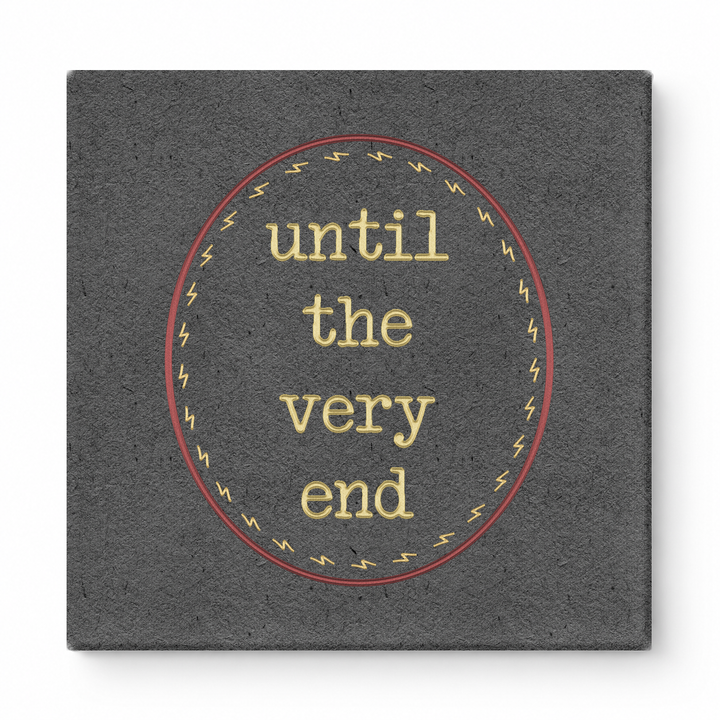 Until the Very End — Textured Canvas Embroidery