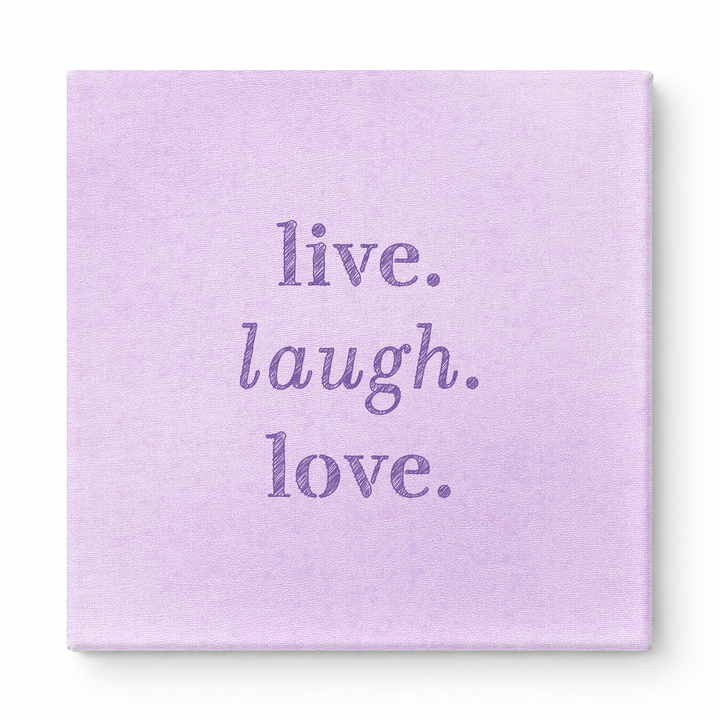Live. Laugh. Love — Soft Watercolor Wash