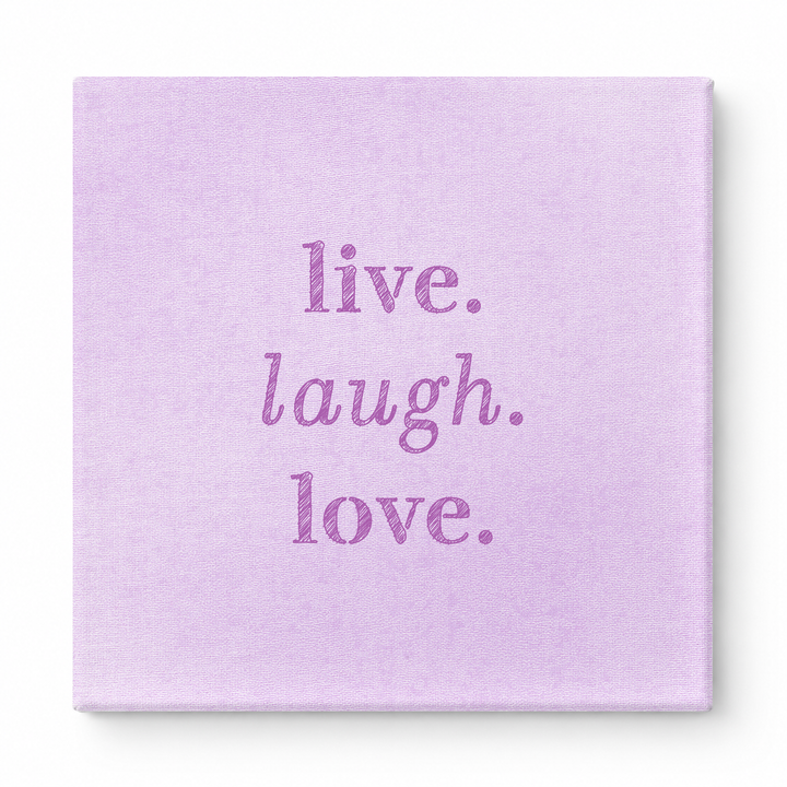 Live. Laugh. Love — Soft Watercolor Wash