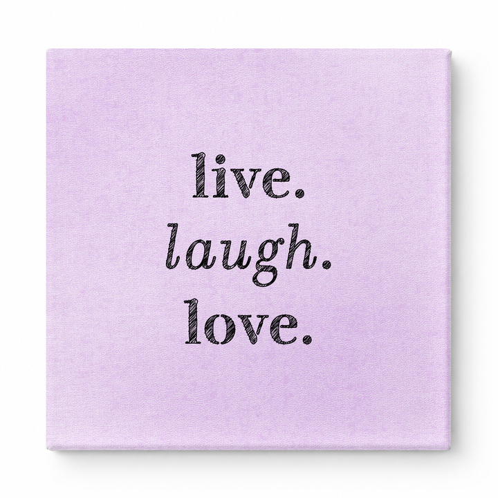 Live. Laugh. Love — Soft Watercolor Wash