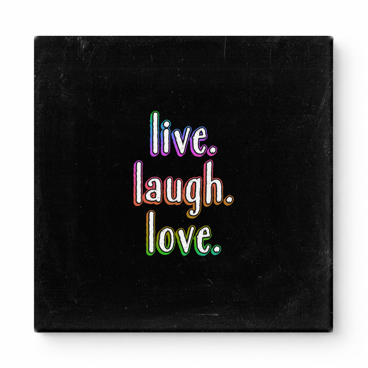 Live. Laugh. Love — Soft Watercolor Wash