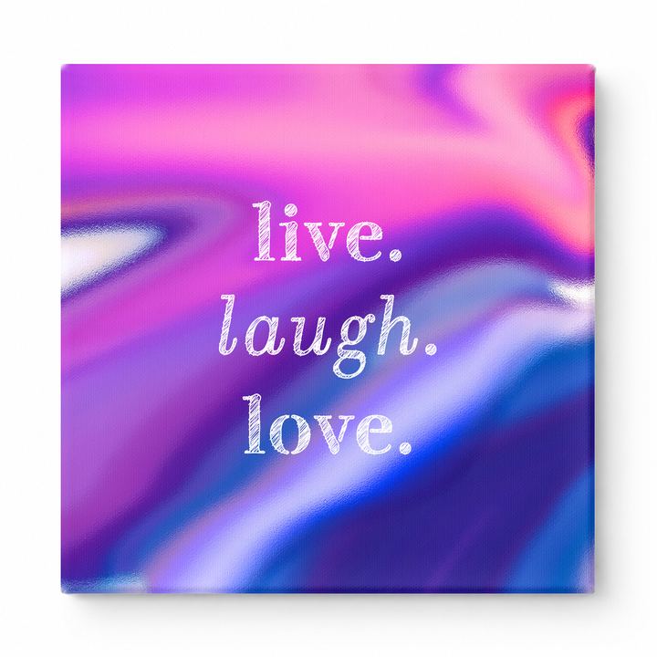 Live. Laugh. Love — Soft Watercolor Wash