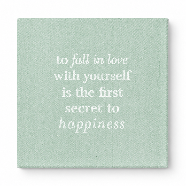 To Fall in Love with Yourself Is the First Secret to Happiness — Watercolor Wash