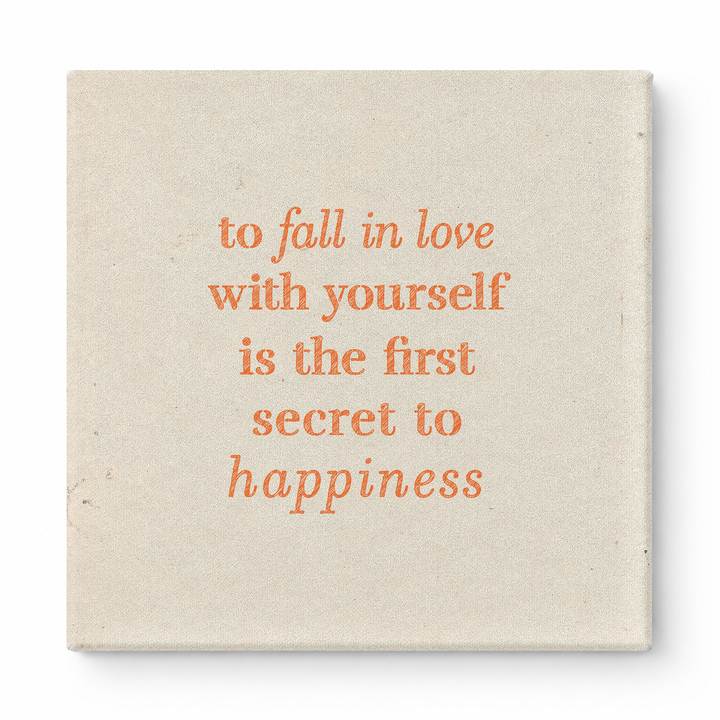 To Fall in Love with Yourself Is the First Secret to Happiness — Watercolor Wash