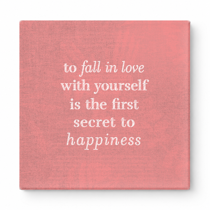 To Fall in Love with Yourself Is the First Secret to Happiness — Watercolor Wash