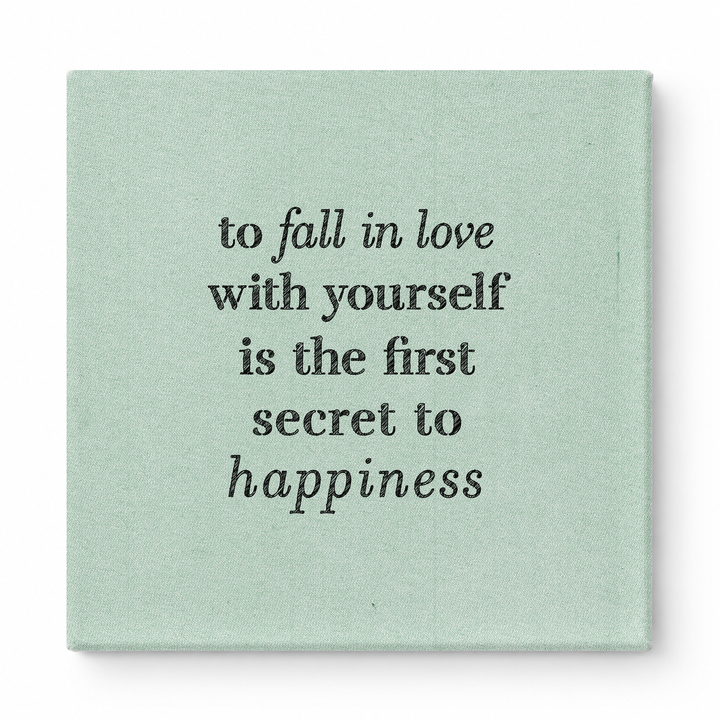 To Fall in Love with Yourself Is the First Secret to Happiness — Watercolor Wash