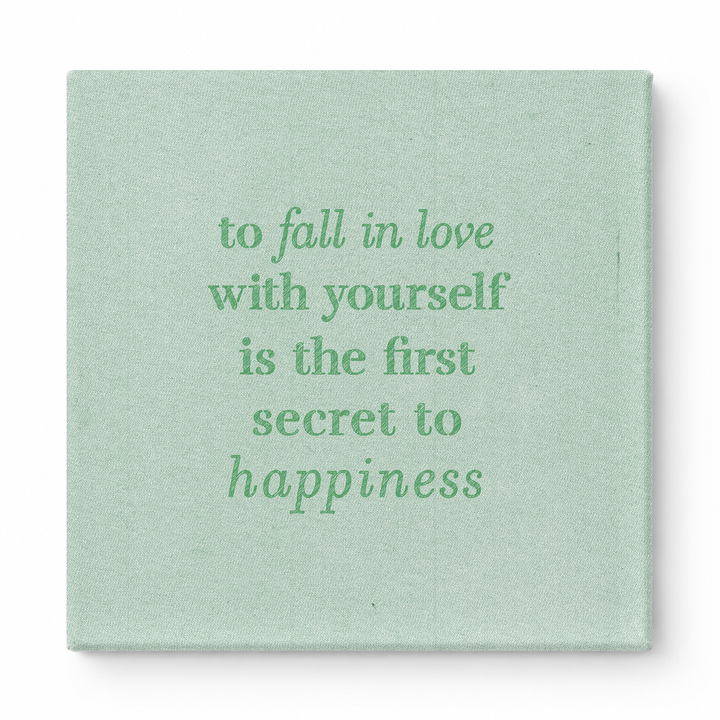 To Fall in Love with Yourself Is the First Secret to Happiness — Watercolor Wash