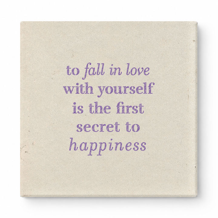 To Fall in Love with Yourself Is the First Secret to Happiness — Watercolor Wash