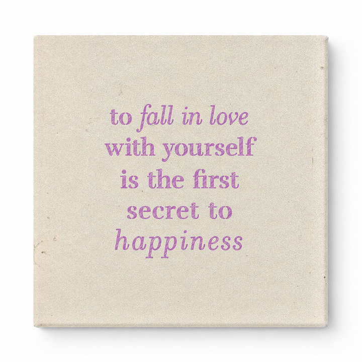 To Fall in Love with Yourself Is the First Secret to Happiness — Watercolor Wash