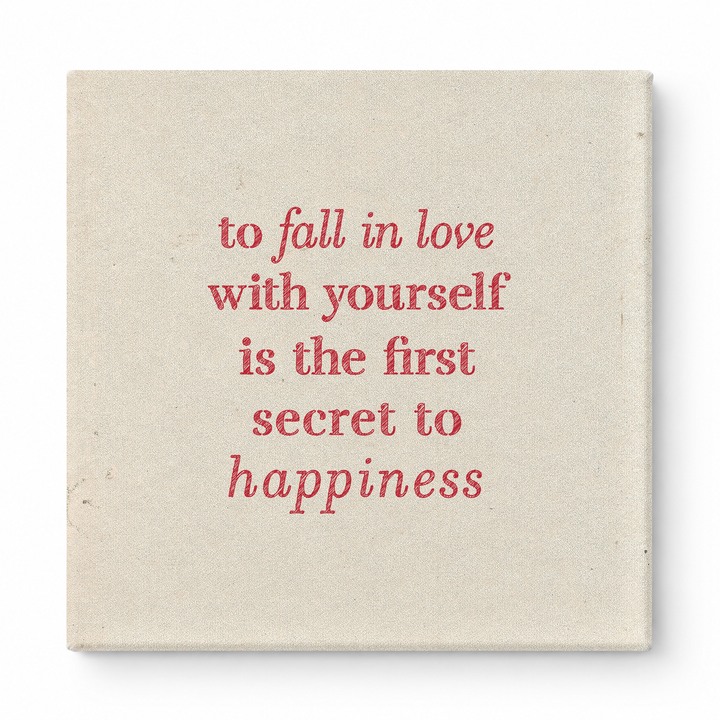 To Fall in Love with Yourself Is the First Secret to Happiness — Watercolor Wash
