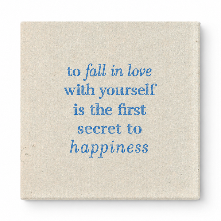 To Fall in Love with Yourself Is the First Secret to Happiness — Watercolor Wash
