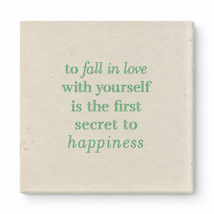 To Fall in Love with Yourself Is the First Secret to Happiness — Watercolor Wash