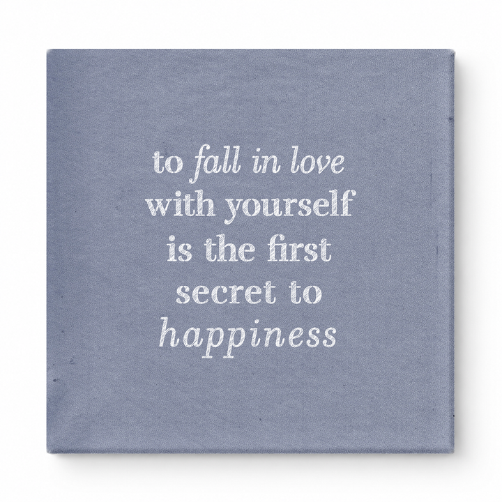 To Fall in Love with Yourself Is the First Secret to Happiness — Watercolor Wash