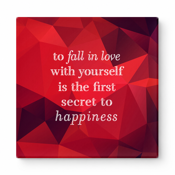 To Fall in Love with Yourself Is the First Secret to Happiness — Watercolor Wash