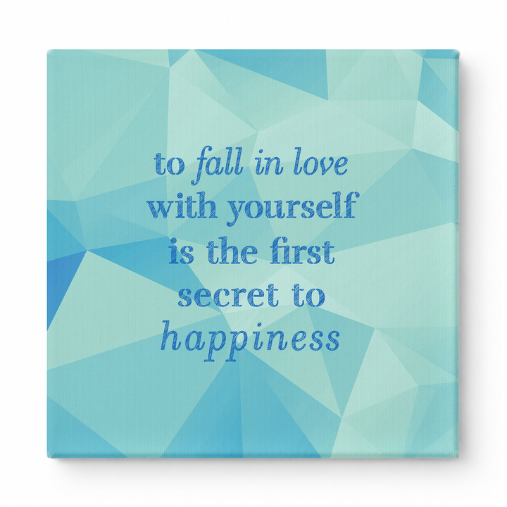 To Fall in Love with Yourself Is the First Secret to Happiness — Watercolor Wash