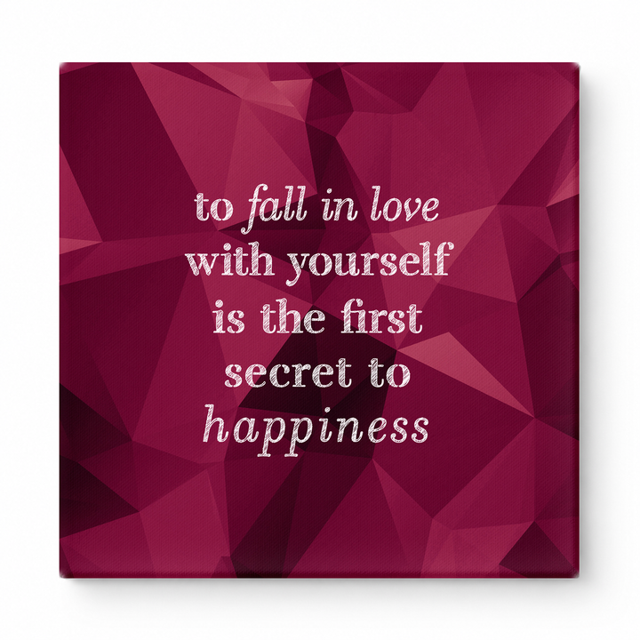 To Fall in Love with Yourself Is the First Secret to Happiness — Watercolor Wash