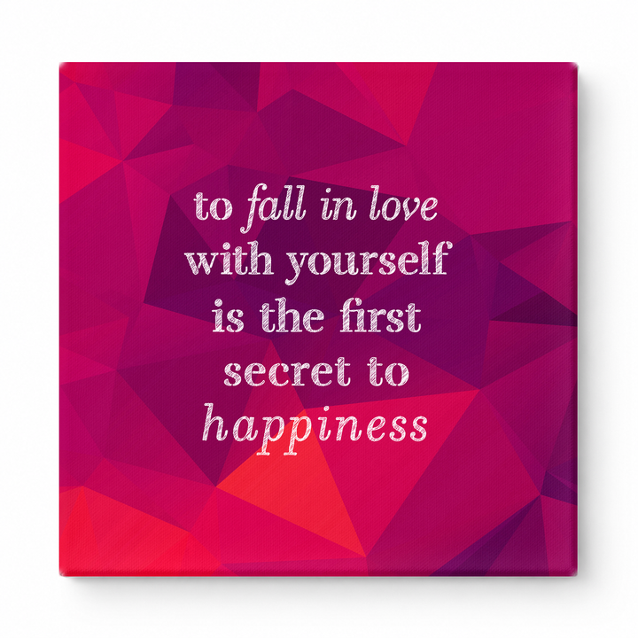 To Fall in Love with Yourself Is the First Secret to Happiness — Watercolor Wash