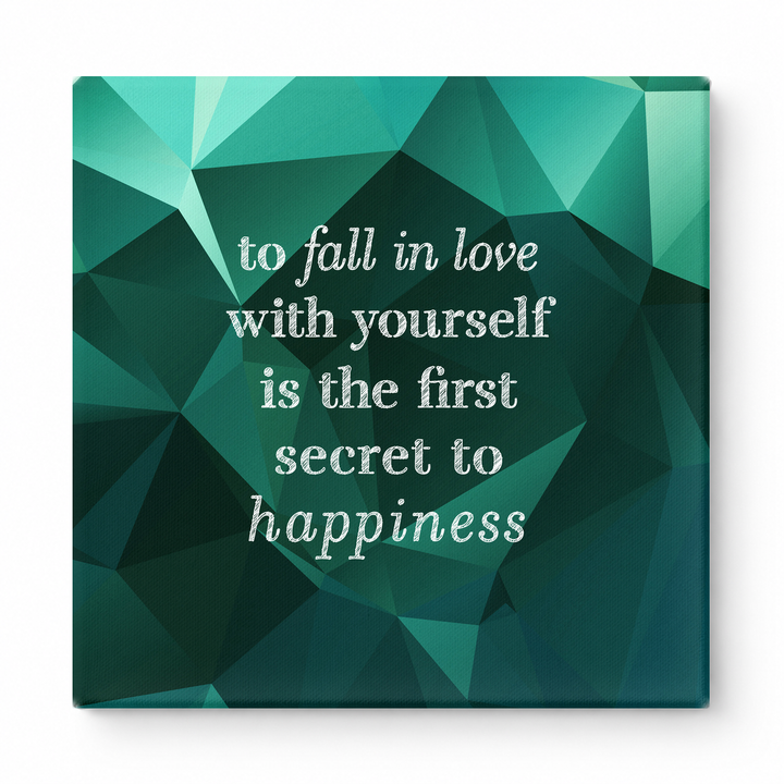 To Fall in Love with Yourself Is the First Secret to Happiness — Watercolor Wash
