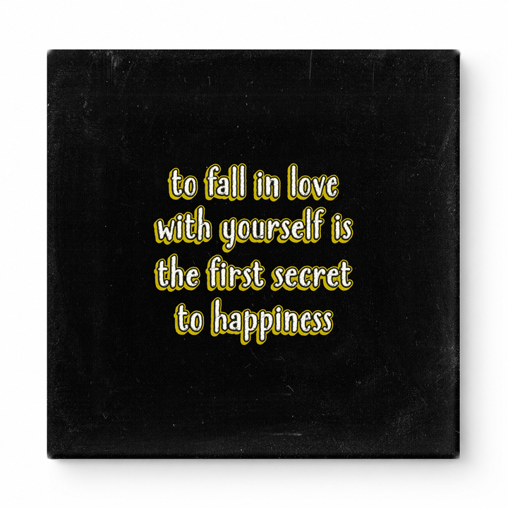 To Fall in Love with Yourself Is the First Secret to Happiness — Watercolor Wash