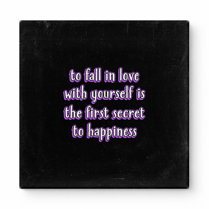 To Fall in Love with Yourself Is the First Secret to Happiness — Watercolor Wash