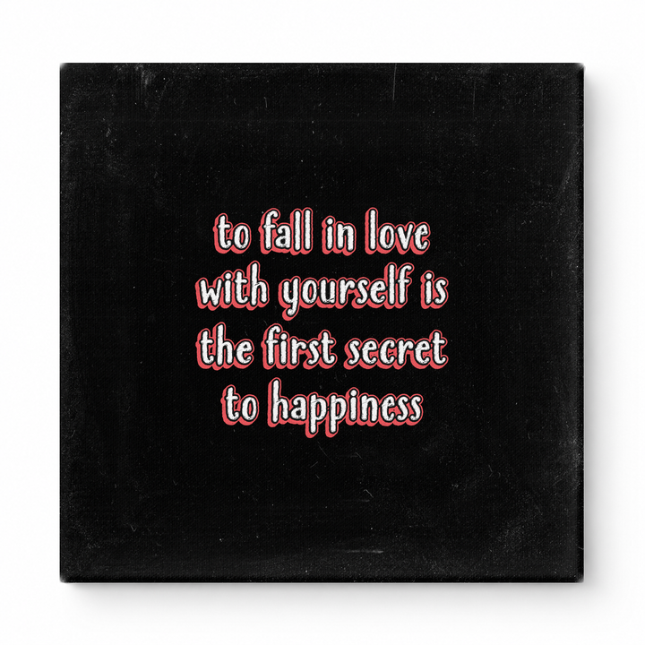 To Fall in Love with Yourself Is the First Secret to Happiness — Watercolor Wash