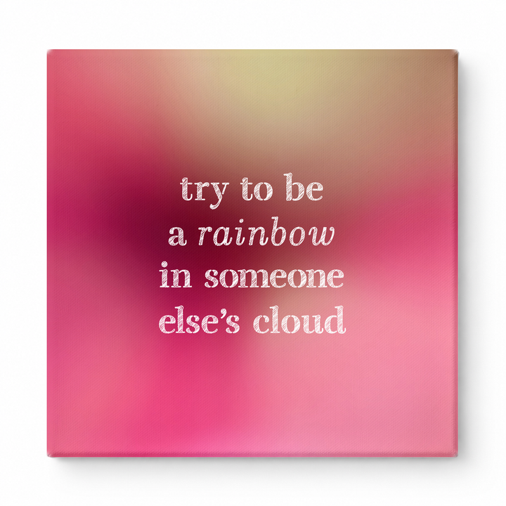 Try to Be a Rainbow in Someone Else's Cloud — Geometric Faceted Mosaic