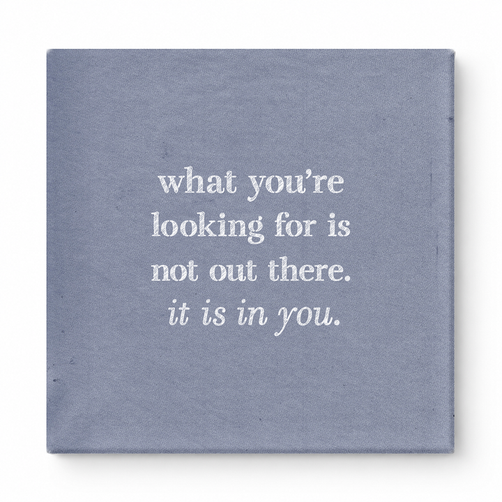 What You're Looking for Is Not Out There. It Is in You — Geometric Faceted Crystal