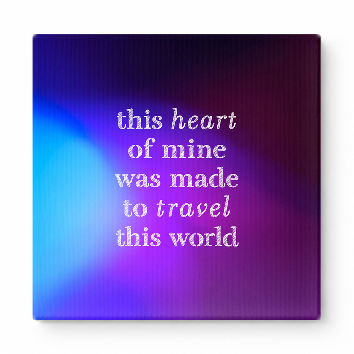 This Heart of Mine Was Made to Travel This World — Geometric Low-Poly