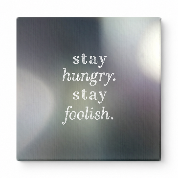Stay Hungry. Stay Foolish — Iridescent Fluid Art