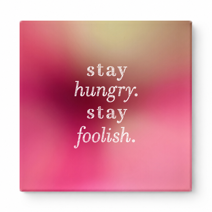 Stay Hungry. Stay Foolish — Iridescent Fluid Art
