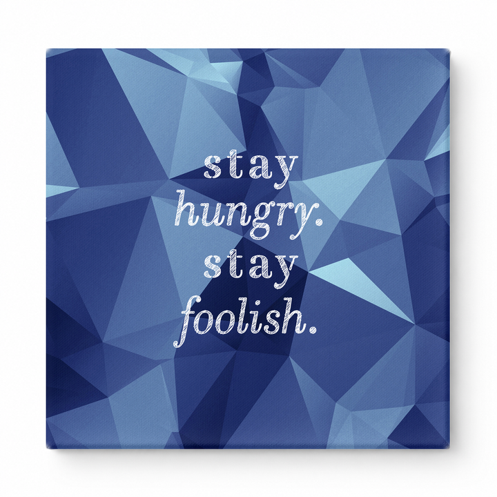 Stay Hungry. Stay Foolish — Iridescent Fluid Art
