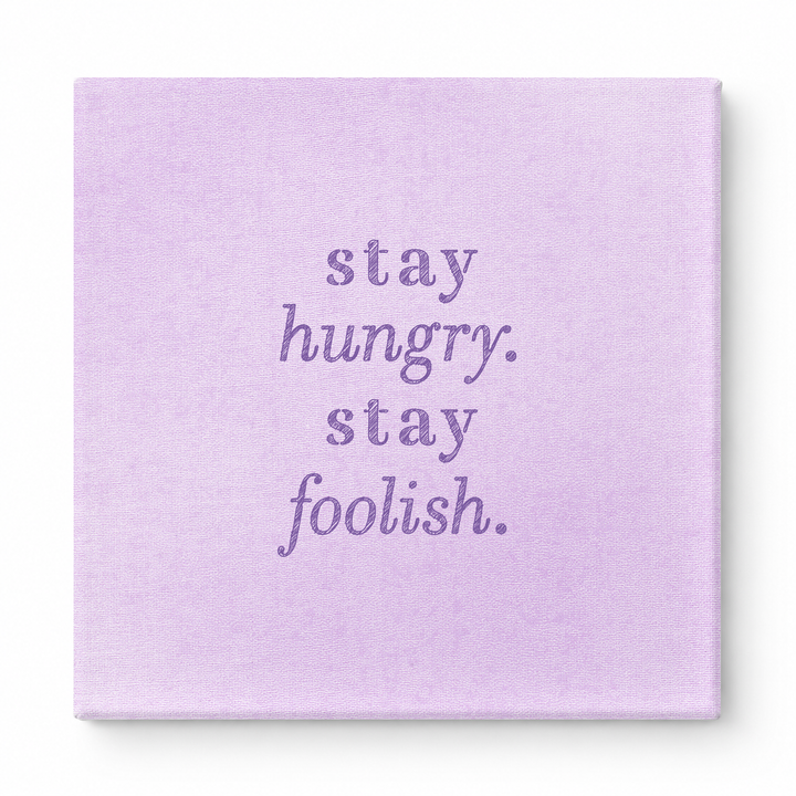 Stay Hungry. Stay Foolish — Iridescent Fluid Art