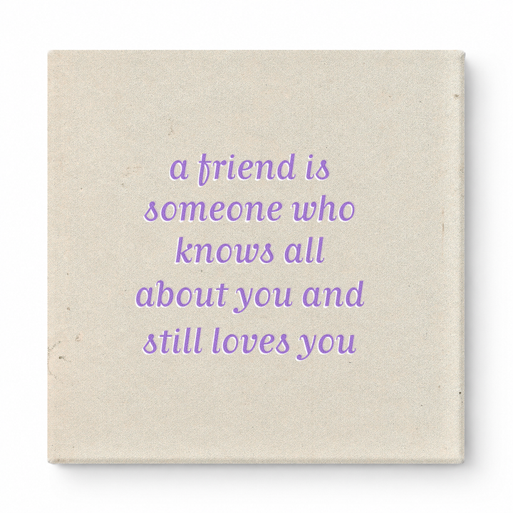 A Friend Is Someone Who Knows All About You and Still Loves You — Geometric Low-Poly