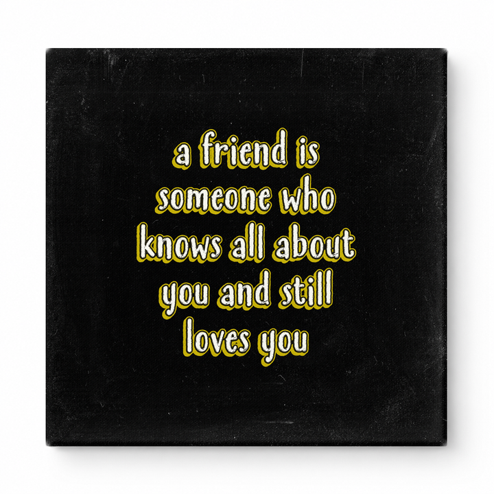A Friend Is Someone Who Knows All About You and Still Loves You — Geometric Low-Poly