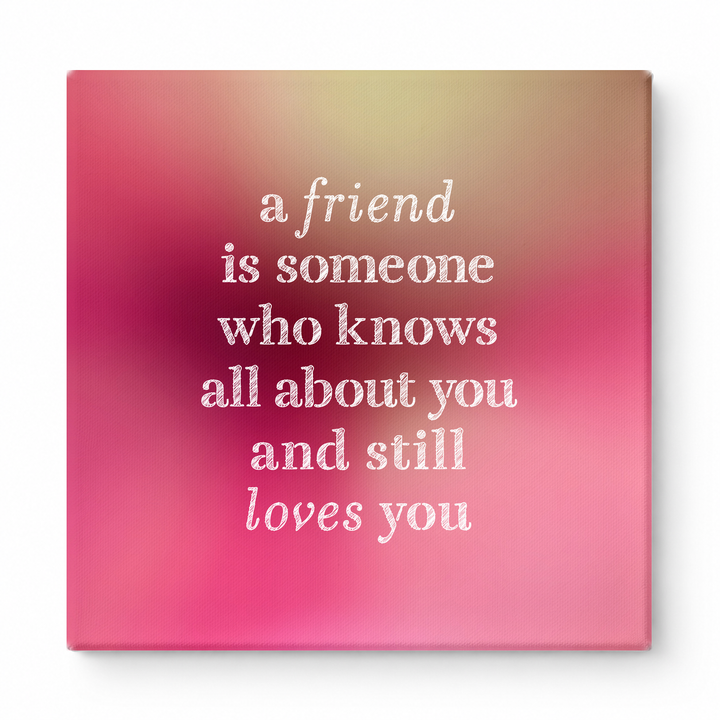 A Friend Is Someone Who Knows All About You and Still Loves You — Geometric Low-Poly