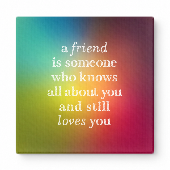 A Friend Is Someone Who Knows All About You and Still Loves You — Geometric Low-Poly